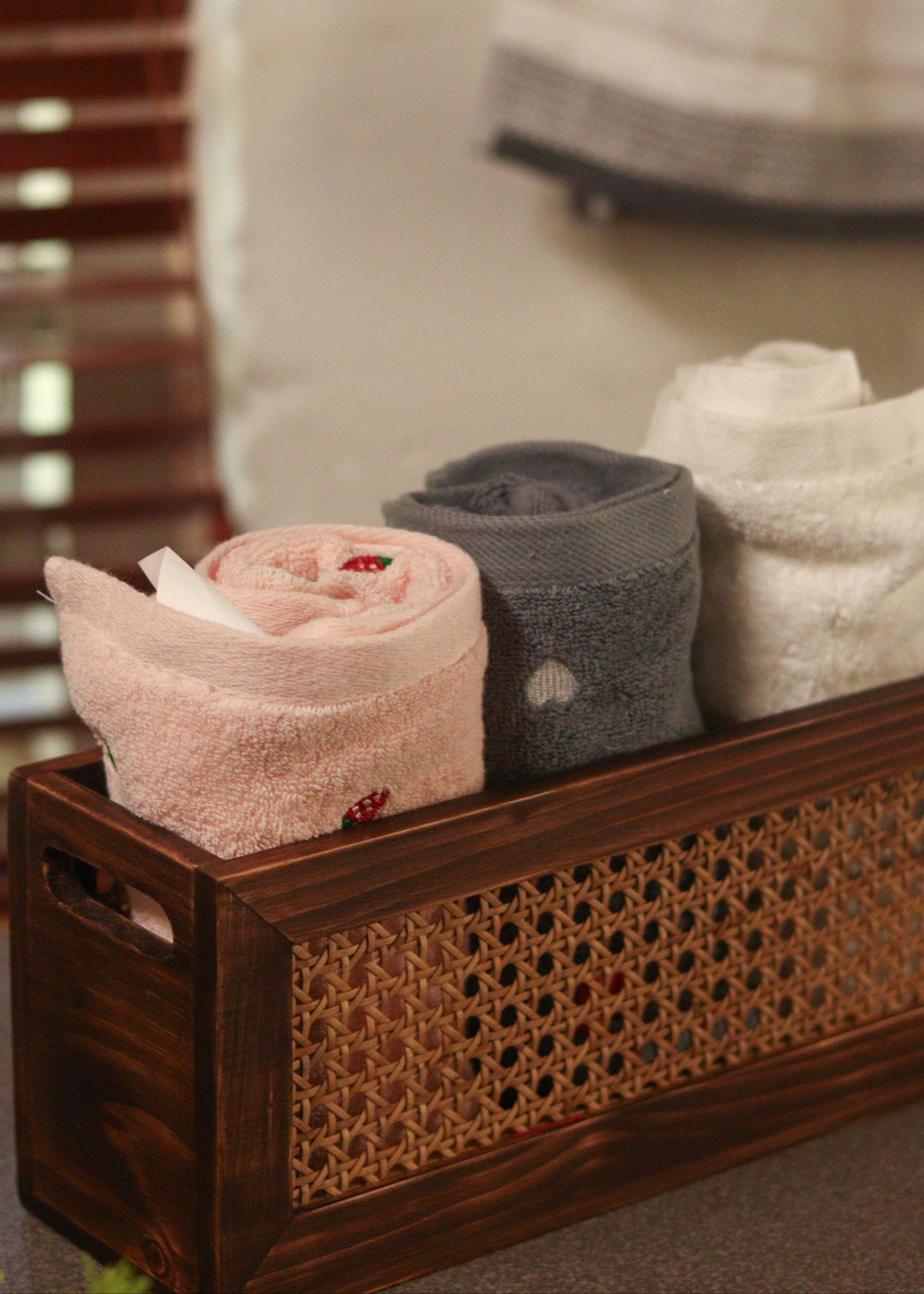 Cane Towel Box