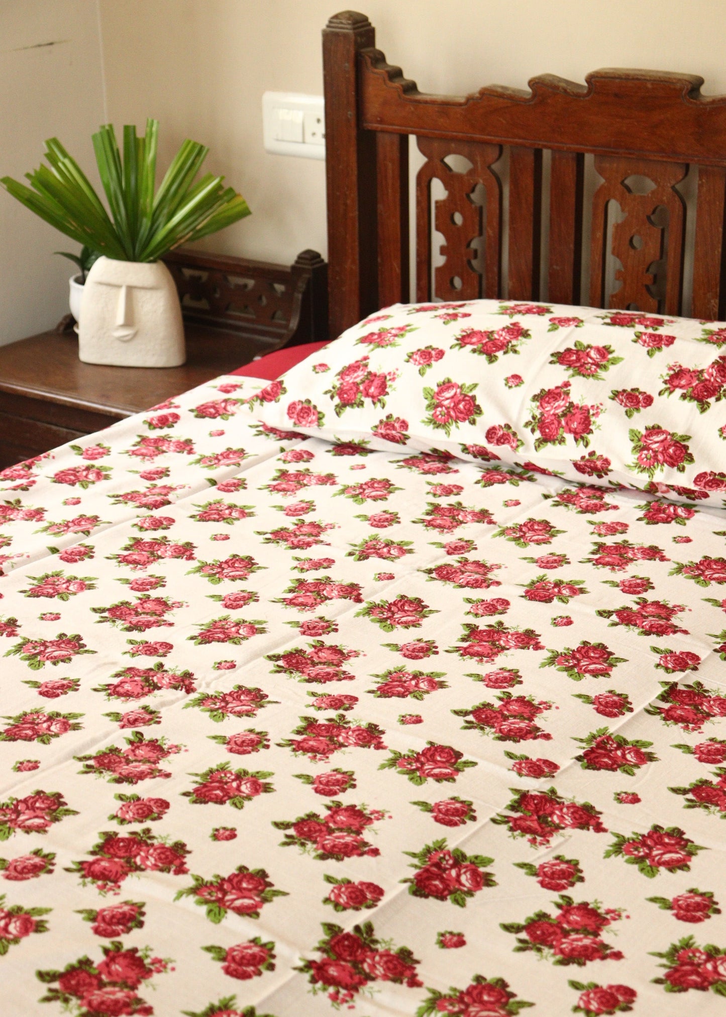 Cotton Bedsheets with Prints +2 pillow covers