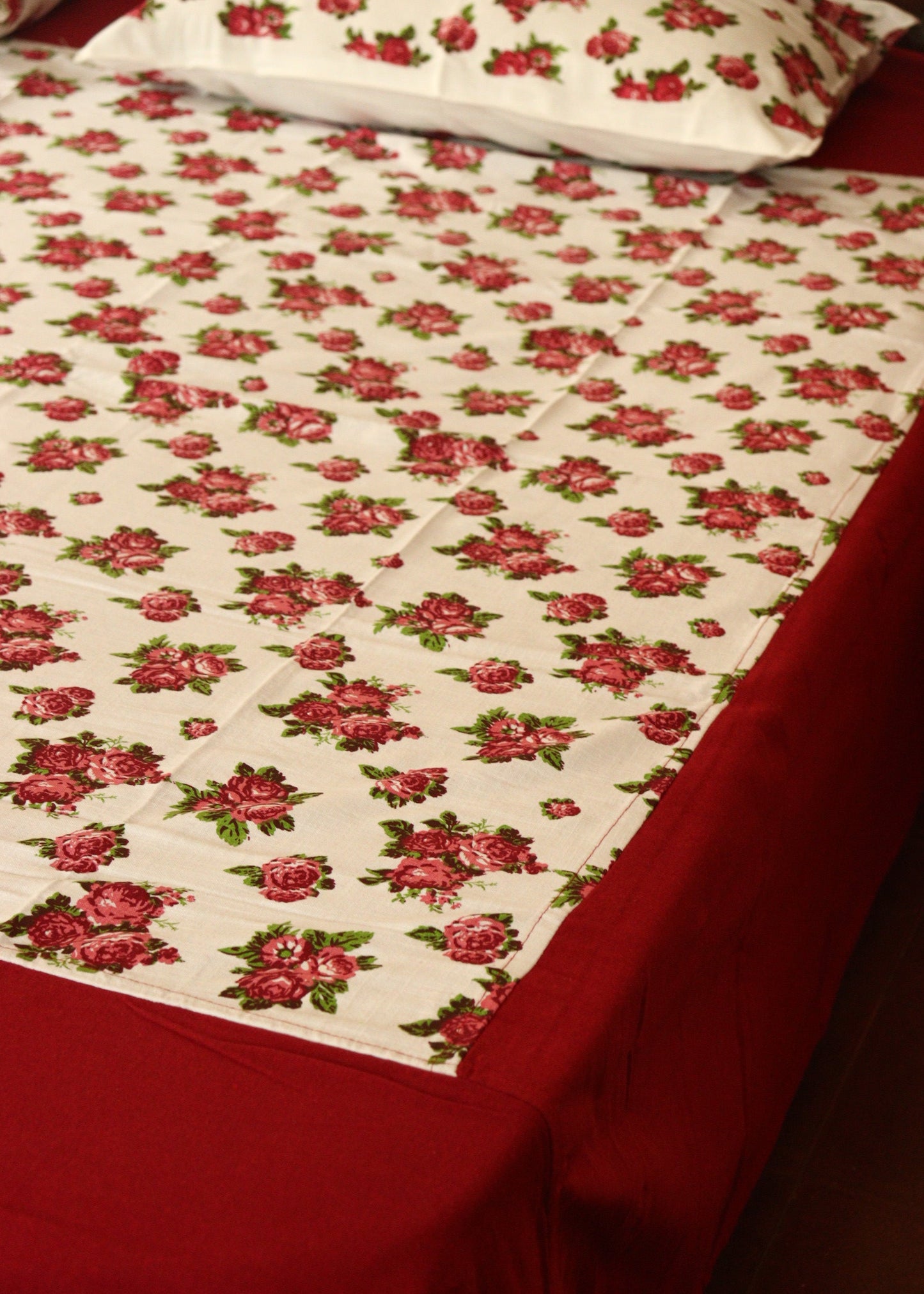 Cotton Bedsheets with Prints +2 pillow covers