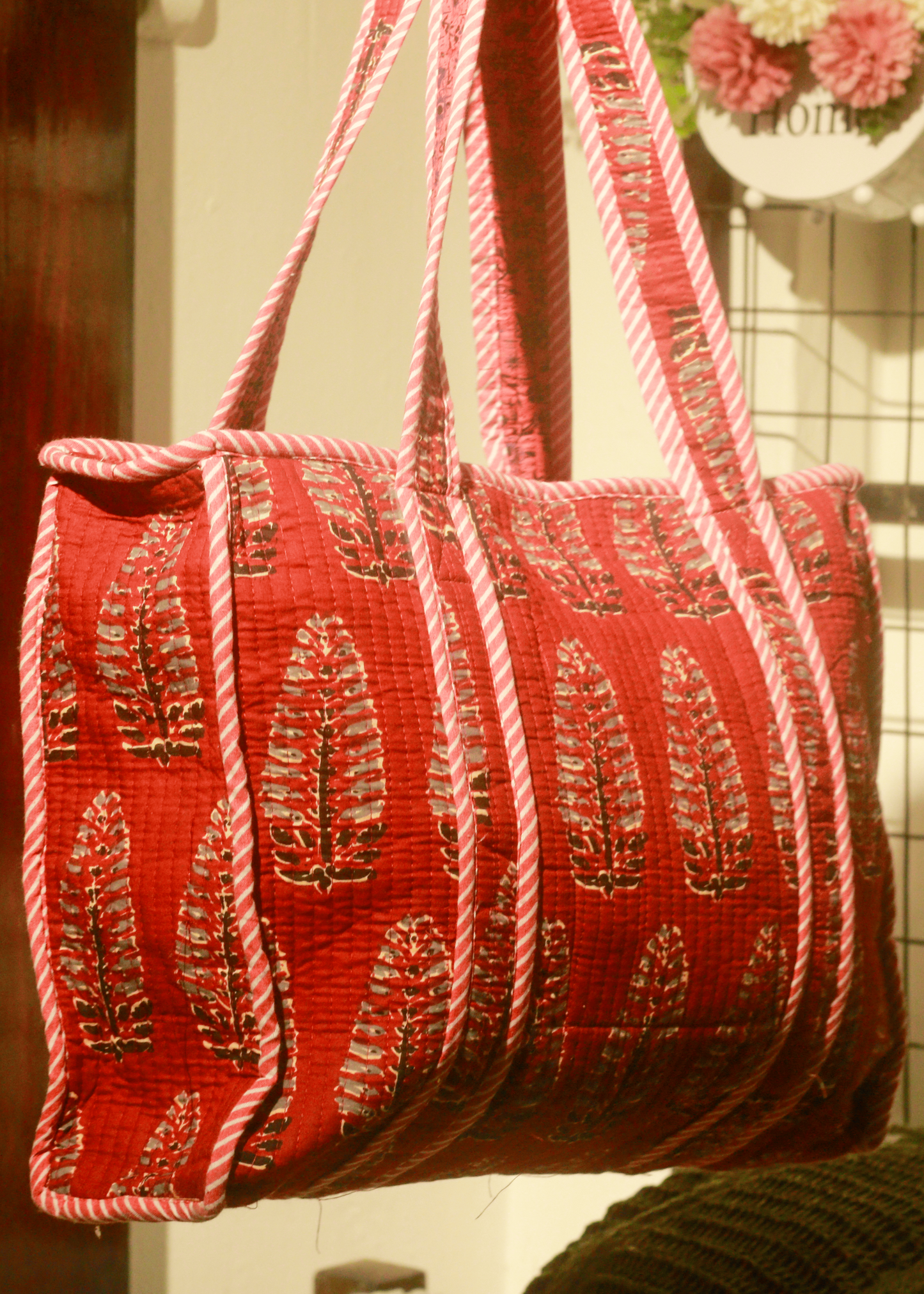 Handmade Quilted Tote Bag