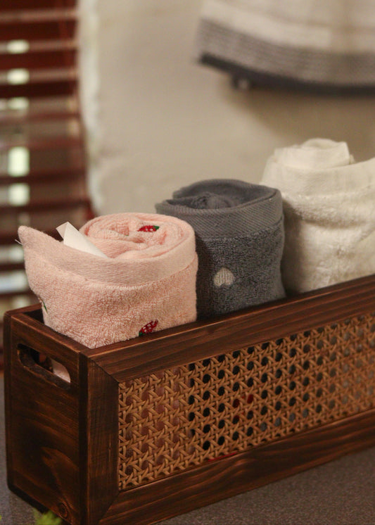 Cane Towel Box