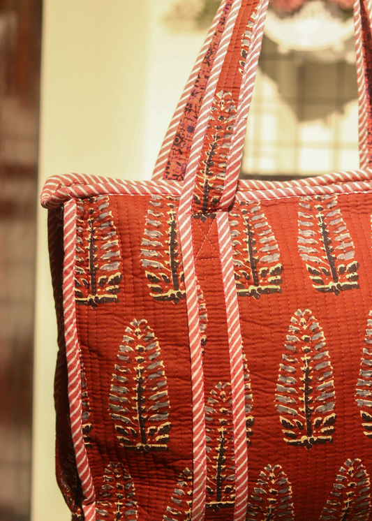Handmade Quilted Tote Bag