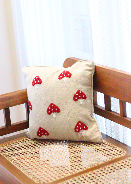Embroidery on Jute  Cushion Covers