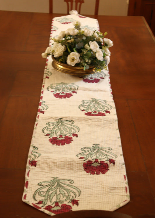 Quilted Hand Block Runner