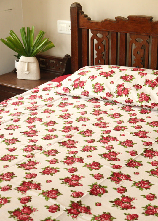 Cotton Bedsheets with Prints +2 pillow covers