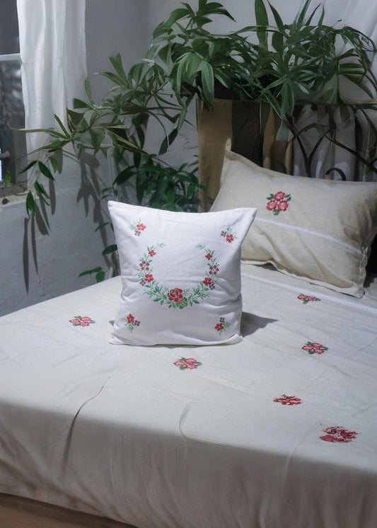 Cross stitch embroidery cushion covers