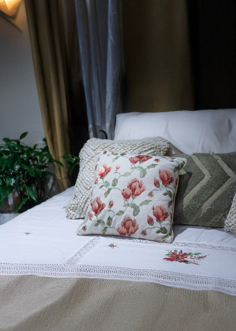 Embroidery cushion covers